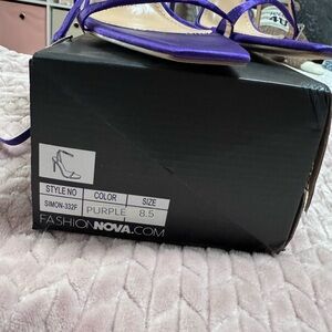 Fashion Nova Vibrant Purple Sandals